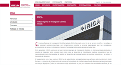 Desktop Screenshot of irica.uclm.es