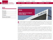 Tablet Screenshot of irica.uclm.es