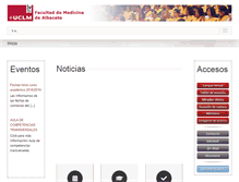 Tablet Screenshot of med-ab.uclm.es
