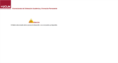 Desktop Screenshot of expvg.posgrado.uclm.es