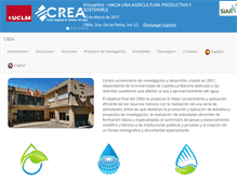 Tablet Screenshot of crea.uclm.es