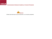 Tablet Screenshot of edt.posgrado.uclm.es