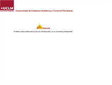 Tablet Screenshot of mec.posgrado.uclm.es